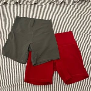 Lot of 2 LULULEMON ALIGN shorts. Size 8